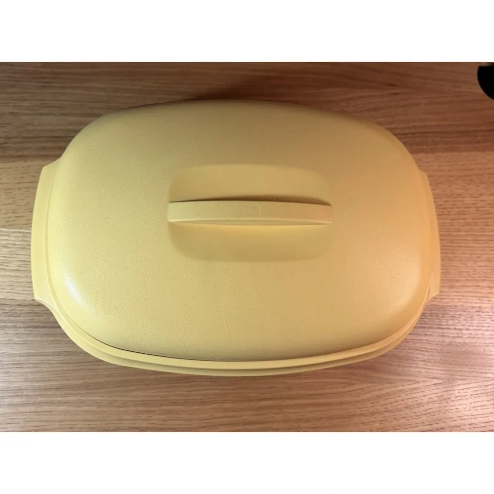 Vintage Tupperware 1273,74,75 Microwave Vegetable Steamer Gold 3 Piece USA